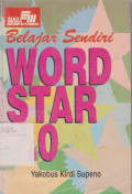 Belajar Sendiri Word Star 7.0