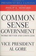 Common Sence Goverment : Work Better