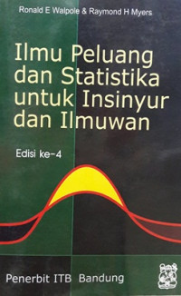 Ilmu Peluang Dan Statistika Untuk Insinyur Dan Ilmuwan