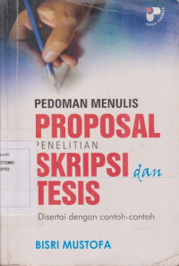 Pedoman Menulis Proposal Penelitian Skripsi Dan Tesis